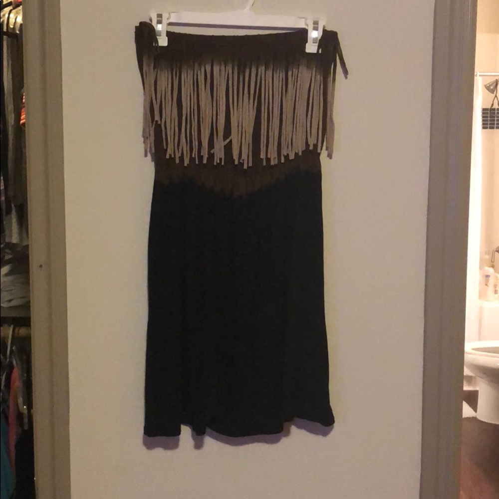 Country western dress with fringe